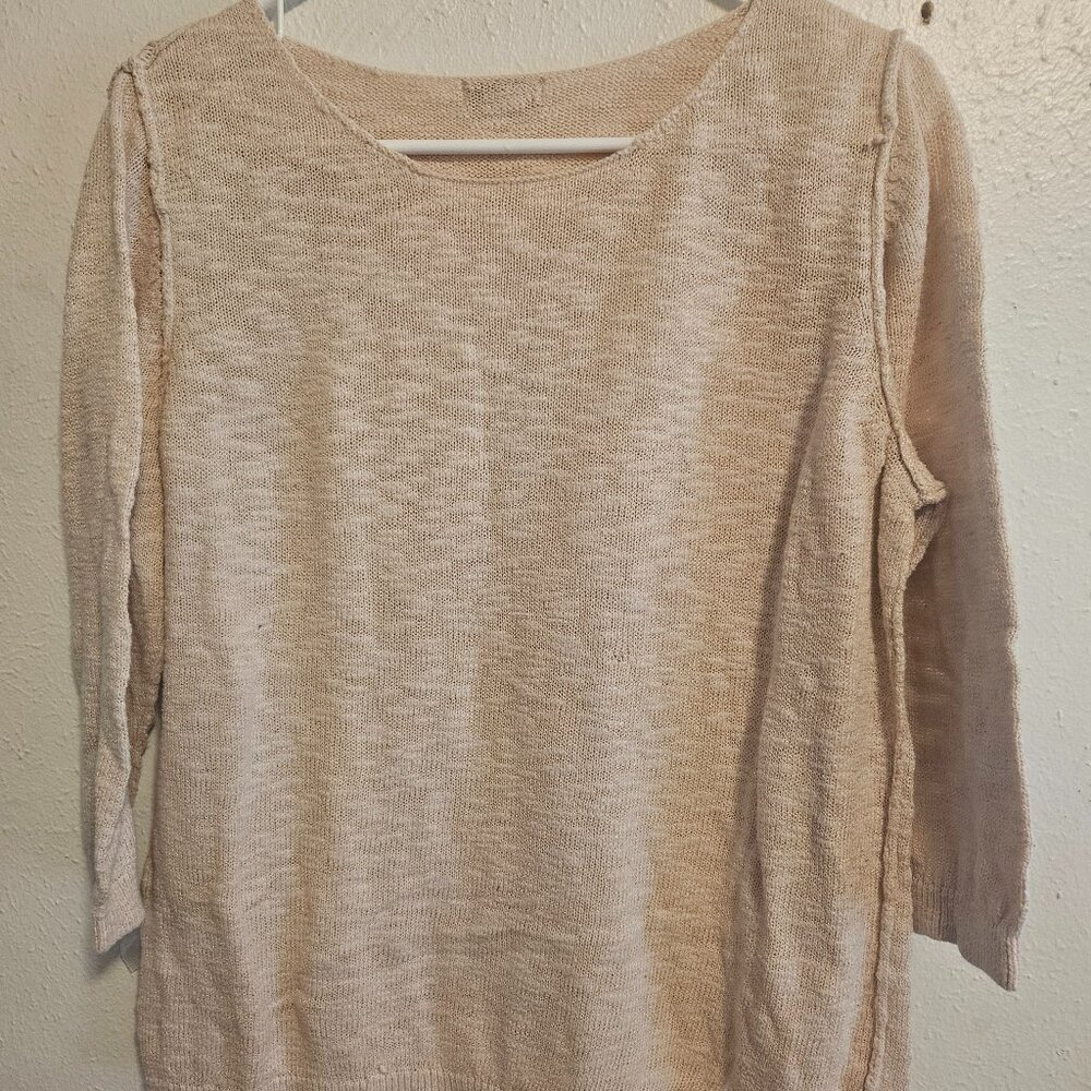 Old Navy Sweater Open Knit Pink Plus Size XL